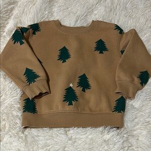 Cat & Jack Green Tree Pattern Sweatshirt(unisex)